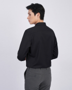 Áo Sơ Mi Dài Tay Nam Trơn 2057B Đen