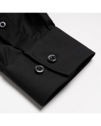 Áo Sơ Mi Dài Tay Nam Trơn 2057B Đen