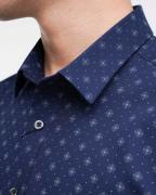 Áo Sơ Mi Ngắn Tay In Họa Tiết Bông Tuyết 4042A