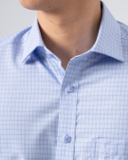 Áo Sơ Mi Ngắn Tay Kẻ Caro Nhỏ 4022A