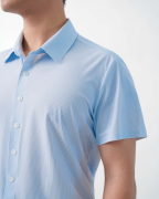 Áo Sơ Mi Ngắn Tay Nam Co Giãn 5012A