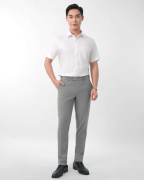 Áo Sơ Mi Ngắn Tay Nam Dệt Họa Tiết 5014W