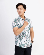 Áo Sơ Mi Ngắn Tay Nam Đi Biển Họa Tiết 3028