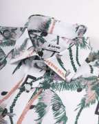 Áo Sơ Mi Ngắn Tay Nam Đi Biển Họa Tiết 3028