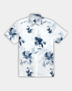 Áo Sơ Mi Ngắn Tay Nam Hawaii 5037 - Trắng