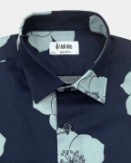 Áo Sơ Mi Ngắn Tay Nam Hawaii 5037 - Xanh