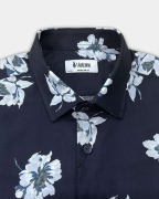 Áo Sơ Mi Ngắn Tay Nam Hawaii 5037 - Xanh Đậm