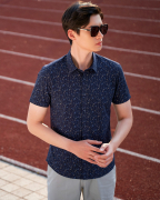 Áo Sơ Mi Ngắn Tay Nam Họa Tiết 2025