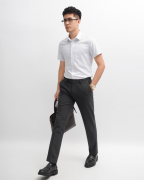 Áo Sơ Mi Ngắn Tay Nam Họa Tiết Chấm Mực 4043A