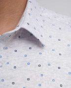 Áo Sơ Mi Ngắn Tay Nam Họa Tiết Chấm Vuông 4040A