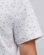 Áo Sơ Mi Ngắn Tay Nam Họa Tiết Chấm Vuông 4040A