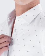 Áo Sơ Mi Ngắn Tay Nam Họa Tiết Chữ AB 4044