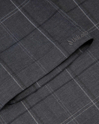 Áo Sơ Mi Ngắn Tay Nam Họa Tiết Kẻ 2049 Xám