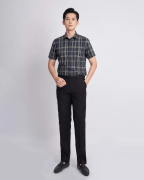 Áo Sơ Mi Ngắn Tay Nam Họa Tiết Kẻ 3010