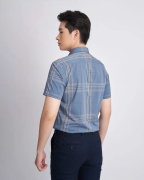 Áo Sơ Mi Ngắn Tay Nam Họa Tiết Kẻ 3012A