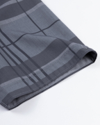 Áo Sơ Mi Ngắn Tay Nam Họa Tiết Kẻ 3029 - Xám