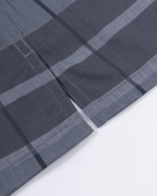 Áo Sơ Mi Ngắn Tay Nam Họa Tiết Kẻ 3029 - Xám