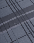 Áo Sơ Mi Ngắn Tay Nam Họa Tiết Kẻ 3029 - Xám