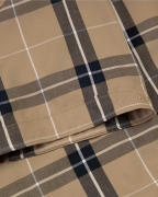 Áo Sơ Mi Ngắn Tay Nam Họa Tiết Kẻ Caro 2045 Nâu