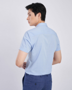 Áo Sơ Mi Ngắn Tay Nam Họa Tiết Kẻ Chìm 2047