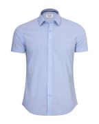 Áo Sơ Mi Ngắn Tay Nam Họa Tiết Kẻ Chìm 2048