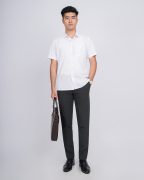 Áo Sơ Mi Ngắn Tay Nam Họa Tiết Kẻ Chìm 4031W