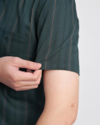 Áo Sơ Mi Ngắn Tay Nam Họa Tiết Kẻ Dọc 3011