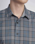 Áo Sơ Mi Ngắn Tay Nam Họa Tiết Kẻ Ô 3015 - Xanh Lá Cây