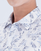 Áo Sơ Mi Ngắn Tay Nam Họa Tiết Lông Vũ 4037A