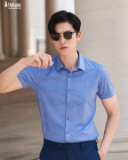 Áo Sơ Mi Ngắn Tay Nam Họa Tiết Phối 2030