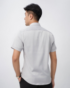 Áo Sơ Mi Ngắn Tay Nam Họa Tiết Xéo Chìm 4039A