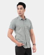 Áo Sơ Mi Ngắn Tay Nam Kẻ Caro 4025A