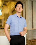 Áo Sơ Mi Ngắn Tay Nam Kẻ Ngang 2013