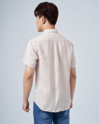 Áo Sơ Mi Ngắn Tay Nam Linen 4011 - Hồng