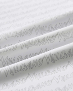 Áo Sơ Mi Ngắn Tay Nam Màu Trắng In Chữ Vulcano 5024A