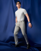 Áo Sơ Mi Ngắn Tay Nam Màu Trắng In Chữ Vulcano 5024A