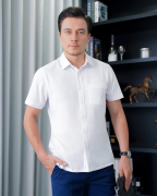 Áo Sơ Mi Ngắn Tay Nam Trơn 4030