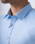 Áo Sơ Mi Ngắn Tay Nam Trơn 4030 - Xanh Da Trời