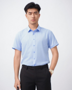 Áo Sơ Mi Ngắn Tay Nam Trơn 4046