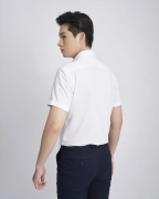 Áo Sơ Mi Ngắn Tay Nam Vải Vân Xước 3017 - Trắng
