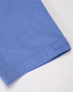 Áo Sơ Mi Ngắn Tay Nam Vải Xước 2022 Xanh Da Trời