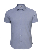 Áo Sơ Mi Ngắn Tay Nam Vải Xước 2053 Xanh Nhạt