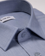 Áo Sơ Mi Ngắn Tay Nam Vải Xước 2053 Xanh Nhạt