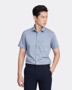 Áo Sơ Mi Ngắn Tay Nam Vân Vải Xước 3018A