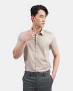Áo Sơ Mi Ngắn Tay Vải Vân Xước 3026