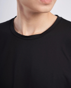 Áo Thun Nam Modal Trơn 2037 Đen