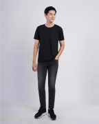 Áo Thun Nam Modal Trơn 2037 Đen