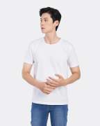 Áo Thun Nam Modal Trơn 2032 Trắng