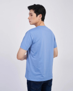 Áo Thun Nam Modal Trơn 2040 Xanh Da Trời Nhạt