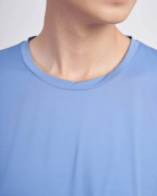 Áo Thun Nam Modal Trơn 2040 Xanh Da Trời Nhạt